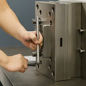 Injection mold assembly before production validation