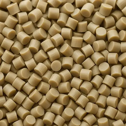 PEEK resin pellets used for high-performance injection molding applications