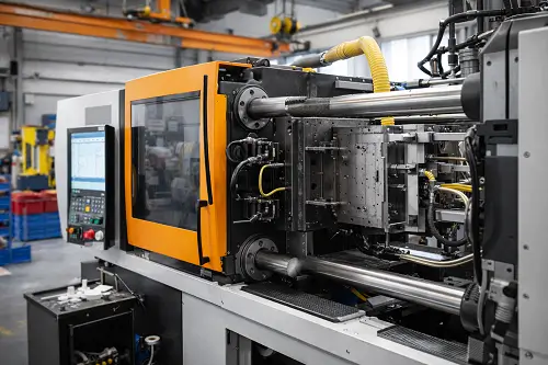 PPS injection molding manufacturing process in factory