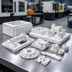 ps injection molded parts with smooth surface finish in factory