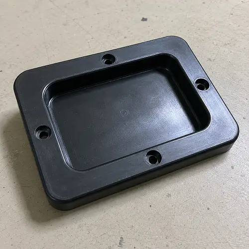 Compression molded plastic parts
