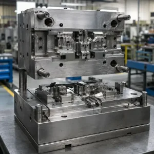 Injection mold for production tooling